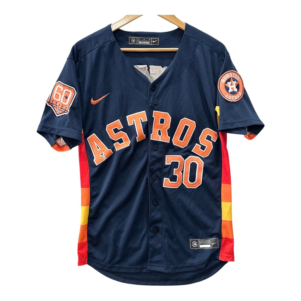 Nike Houston Astros Kyle Tucker 30 City Connect Jersey Navy Small 60th Anniv